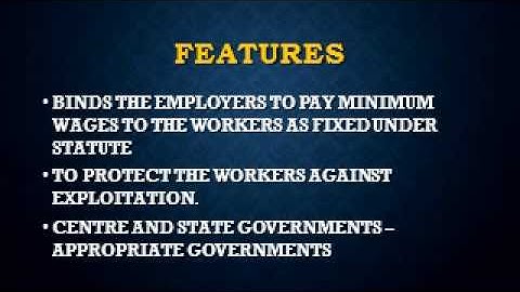 MINIMUM WAGES ACT 1948