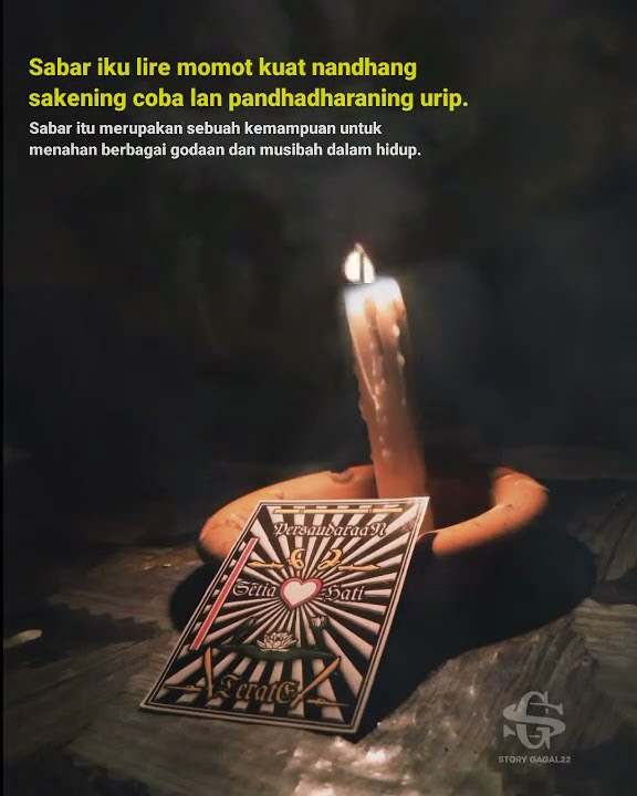 Story Wa Psht Keren// Sabar adalah Kunci Kehidupan