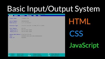 Basic Input/Output system recreation using HTML, CSS and JavaScript