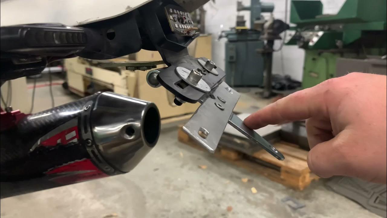 Motorcycle license plate flipper V3 YouTube