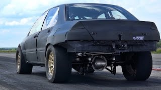Mitsubishi EVO 8 Turbo V8 Drag Race Acceleration & Sound
