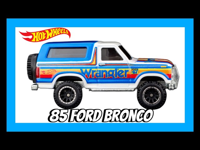 85 Ford Bronco Hot Wheels Wrangler - Review - YouTube