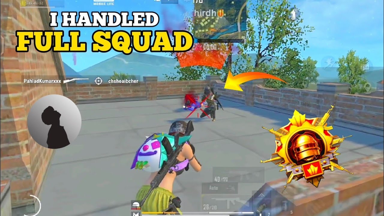 I HANDLED FULL SQUAD 🥵1V4 GAMEPLAY | PUBG MOBILE LITE | 5 FINGER CLAW ...