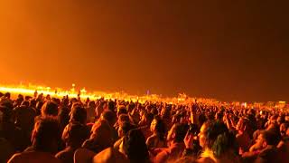 Temple burn crowd.. Burning Man 2011