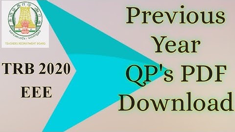 2014-2017 TRB old QP/trb EEE in tamil/trb polytechnic/trb polytechnic EEE preparation/trb eee 2020