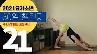 골반 교정에 도움을 줄 수 있는 요가 | 21일차 | 2021 30일 요가 챌린지