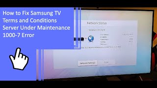 How to Fix Samsung TV Terms and Conditions Server Under Maintenance 1000-7 Error screenshot 4