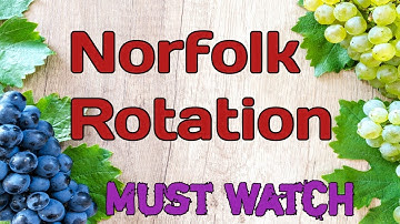 Norfolk Rotation #CROP ROTATION #CROPPING PATTERN #IMPROVEMENT IN FOOD RESOURCES #CROP PRODUCTION