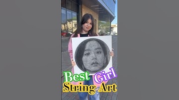 String Art Potrait Perfect Gift/The Best Of Best String Art In The World/String Art #shorts #art