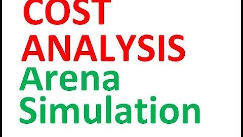 Cost Analysis Arena Simulation Busy Idle Cost Per hour & Cost Per Unit