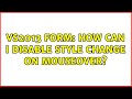 VS2013 Form: How can I disable style change on mouseover?