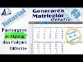 C++ Matrici: Generare și zigzag din colțuri | Pas cu Pas