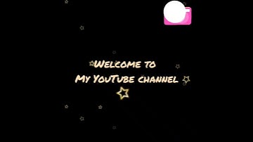 welcome to my YouTube channel/ intro video