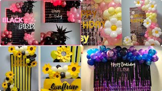 EASY DIY BIRTHDAY BACKDROP DECORATIONS IDEAS AT HOME | NPV