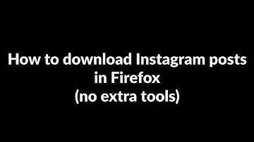 Download Images from Instagram with Firefox (no plugins)
