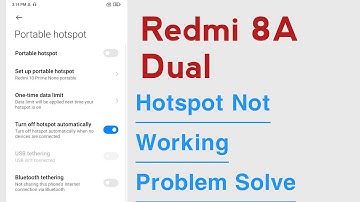 Redmi 8A Dual Hotspot Not Working Problem Solve