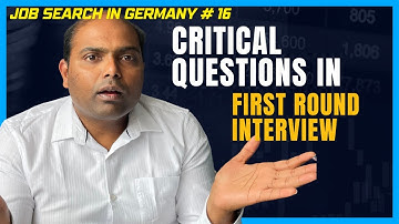 First round Interview - What they generally ask? | Job search in Germany #16 | justgermany.net