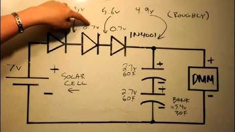 Solar Cells & Super Capacitors Part#2   Using Diodes For Voltage Matching