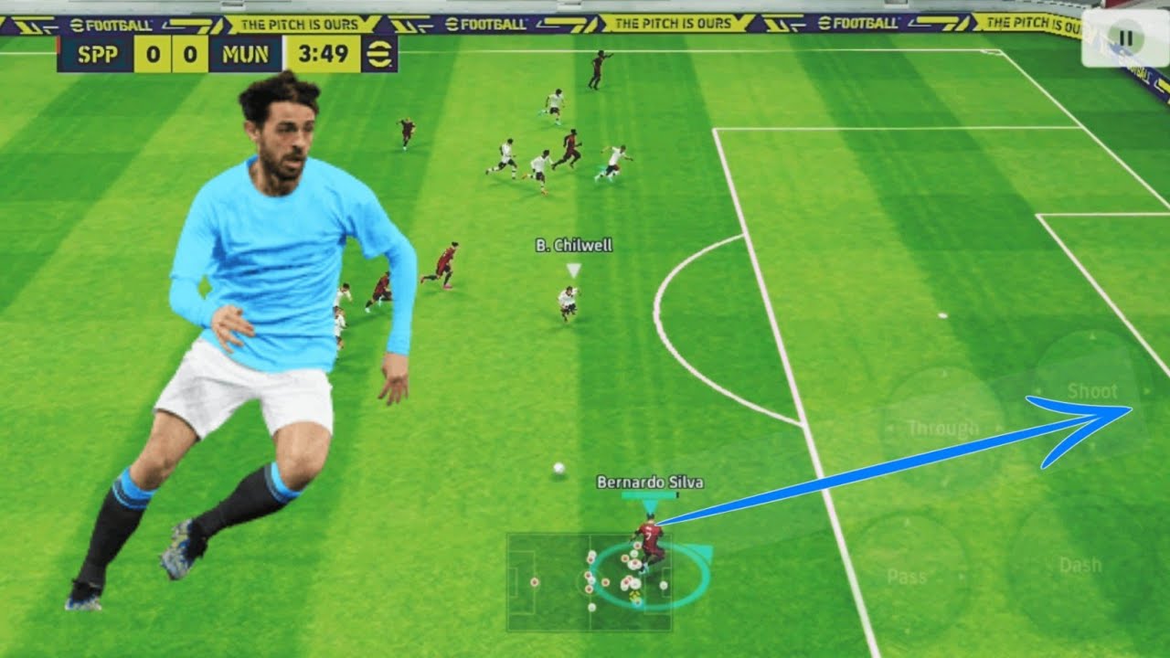 bernardo silva hat trick goal & eFootball 2023 YouTube
