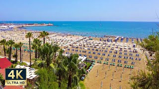 Nettuno Italy  4K Beach and Old Town Walking Tour 2023