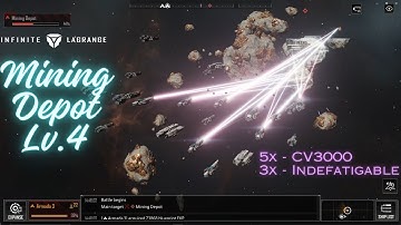 Infinite Lagrange - ATK Armed Privateer Construction Fleet Lv.9 | Solo Attack Mining Depot Lv.4
