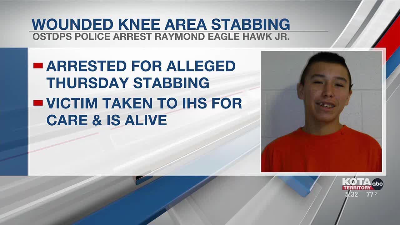 Man arrested in connection with Stabbing in Wounded Knee area - YouTube