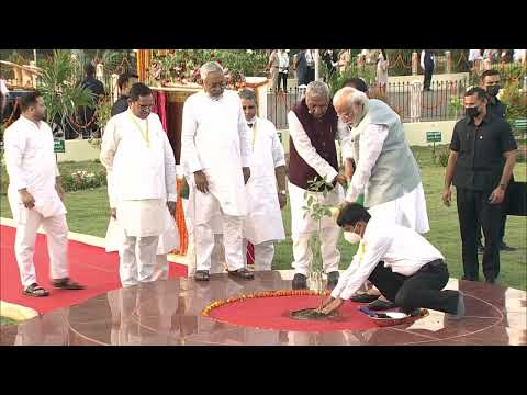 PM Modi plants Kalpataru sapling at Bihar Vidhan Sabha