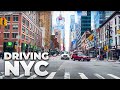 Driving NYC : Lincoln Tunnel, 42nd Street, 8th Avenue, 57th Street, Queensboro Bridge in April 2022