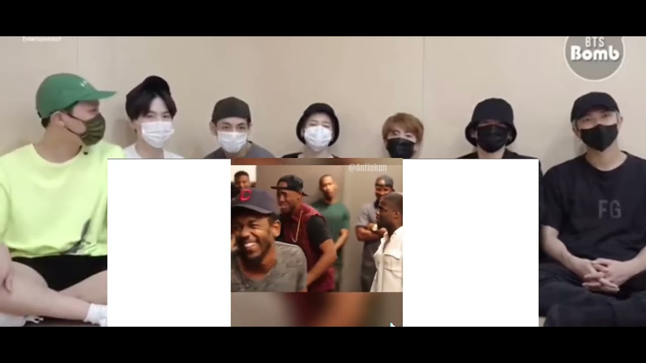 Bts reaction to Kendrick Lamar moments I found on Tiktok pt 2 (fake reaction)