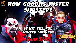 Mister Sinister takes RoL Winter Soldier in 48 HITS! Damage Showcase | Marvel Contest Of Champions