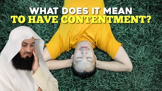 What Does It Mean To Have Contentment? | Mufti Menk