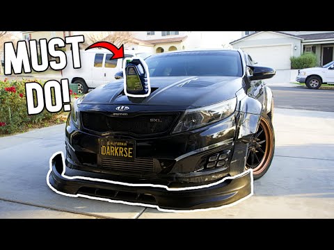 COOLANT FLUSH & BLEED ON KIA EASY + NEW LIP INSTALL KIA OPTIMA