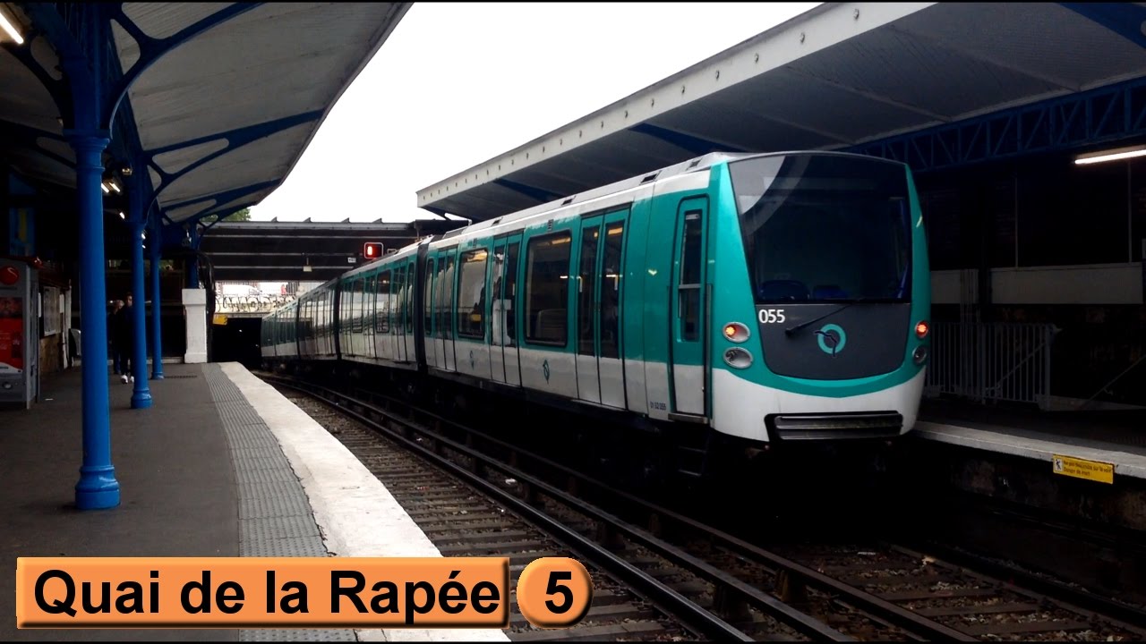 Métro de Paris Quai de la Rapée Ligne 5 ( RATP MF01 ) YouTube