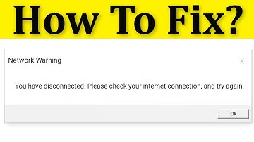Fix Network Disconnected Please Check Your Internet Connection And Try Again Error || Windows 10/8/7
