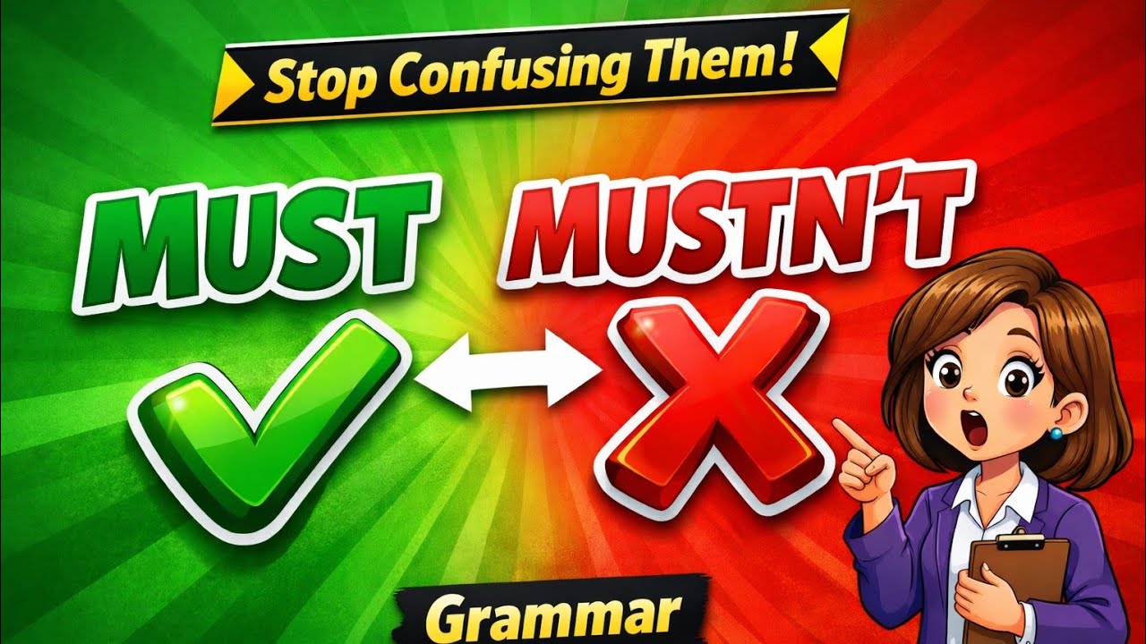 Must, Mustn't إلزام ولامنع