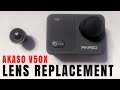 AKASO V50X Lens Replacement | Stock lens vs fish eye lens performace comparison