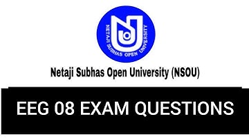 English EEG 08 Live Exam Questions | Nsou 2022