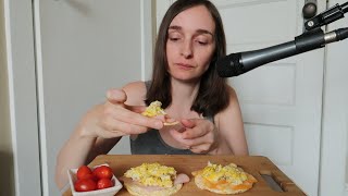 My Go To Lunch ~ Scrambled Eggs, Corn Crackers, Deli Meat, Cheese & Stories ASMR