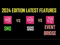 Aws sns vs sqs vs eventbridge in 2024  when to use what