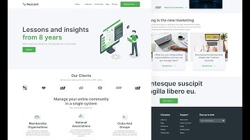 Beautiful Responsive Landing page - React and Tailwind