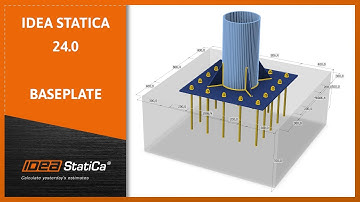 IDEA StatiCa 24.0: Base Plate with multiple anchor grids