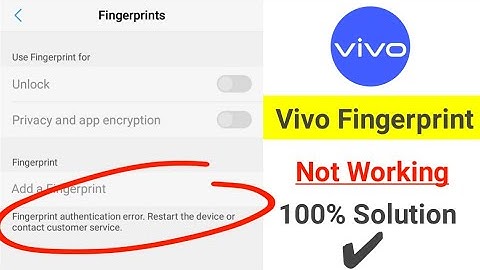 Vivo y91 fingerprint not working problem | Vivo y91 fingerprint authentication error | Vivo