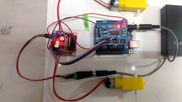 利用L298N模組操控直流馬達運轉方向與轉動速率