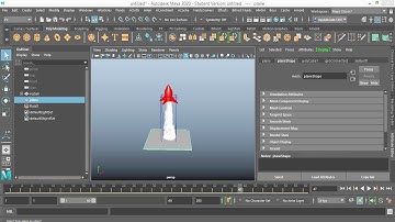 How to model a simple Rocket & animating smoke launching simulation in maya 2020
