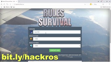Rules of survival hack-Unlimited free gold and diamonds for android and ios