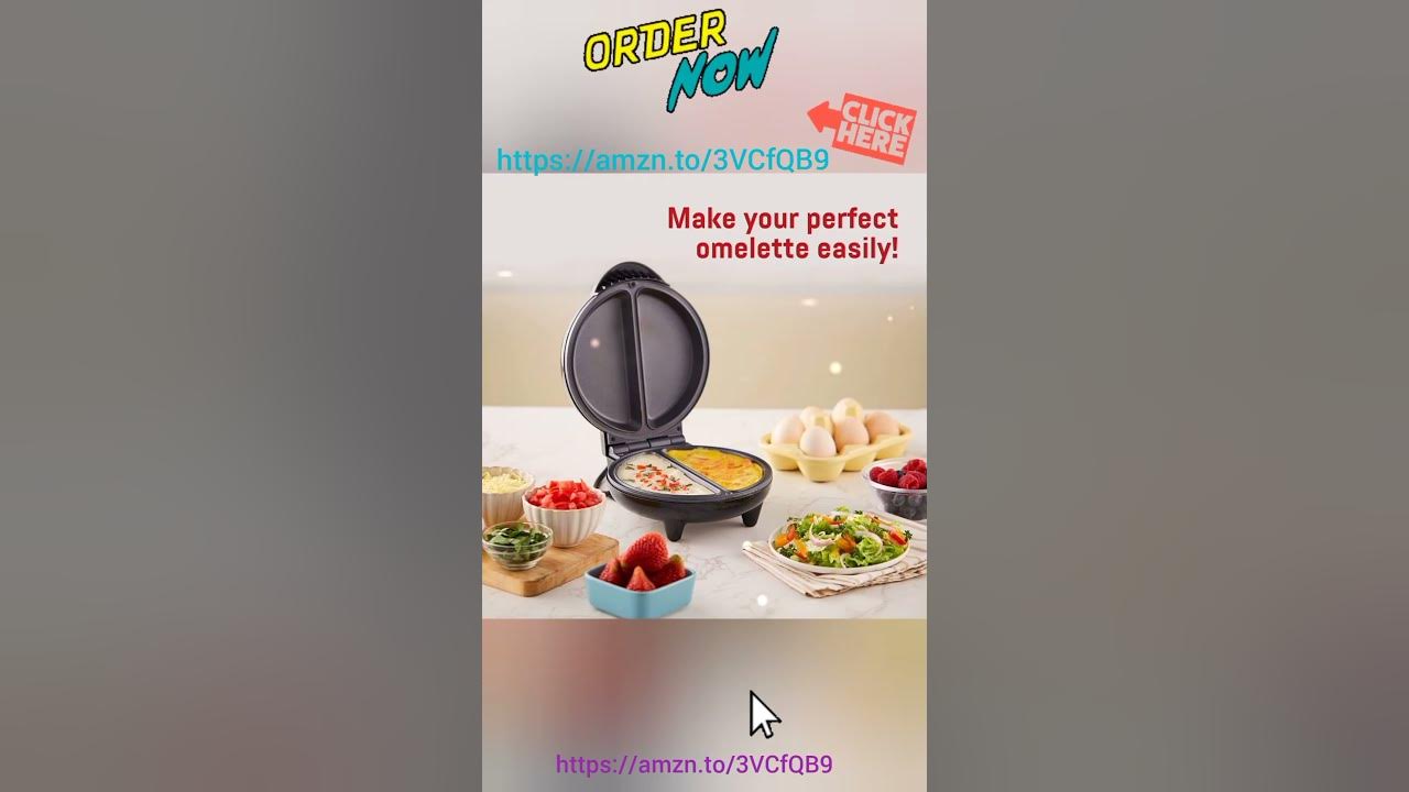 NEW in Box Omelet Maker Non-Stick Egg Cooker Compact by Kitchen Gourmet -  652978