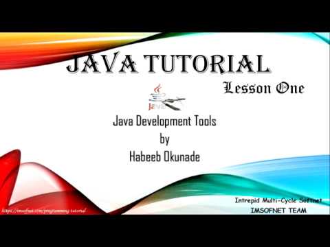 Java Tutorial - lesson #1 (Development Tools, JDK,JRE,IDE)