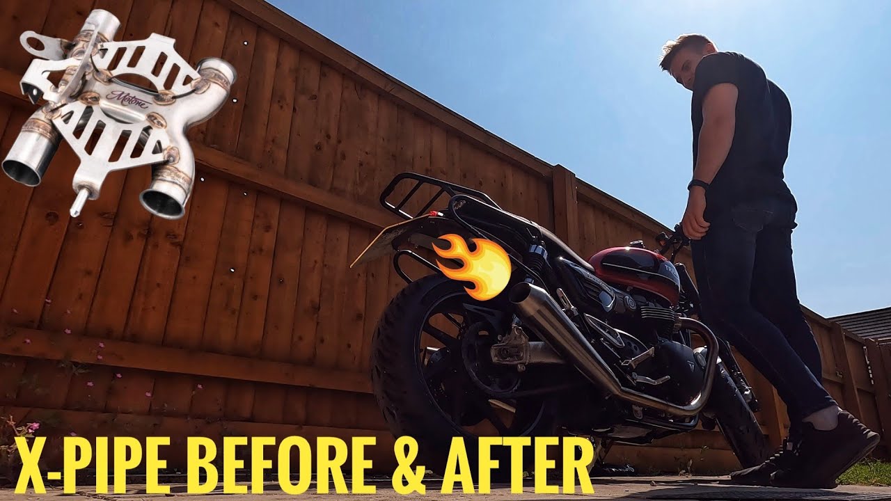 triumph speed twin x pipe