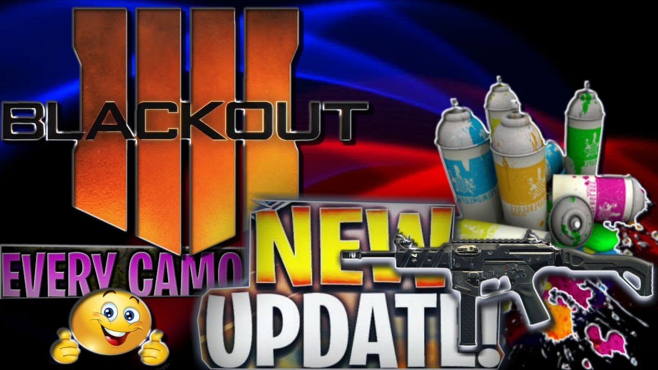 Black out spraycan camo's in Bo4 with Ch701ris new update 1.12