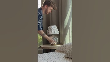 Easy DIY Pleated Lampshade using PILLOWCASES?! 🤯🤩